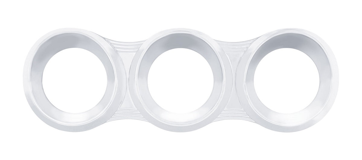 3 Gauge Chrome Cluster Bezel with Visor for Peterbilt (2005 & Older)- Horizontal