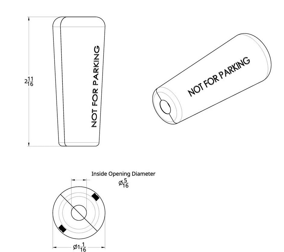 Chrome Plastic Not ParkingTrailer Brake Lever Cover Peterbilt/Fits Kenworth