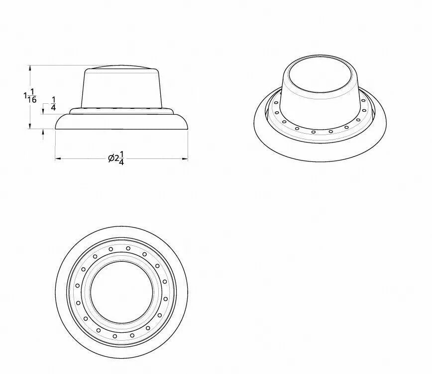 Chrome Plastic Dash Data Display Module Control Knob Set for Peterbilt 2010+