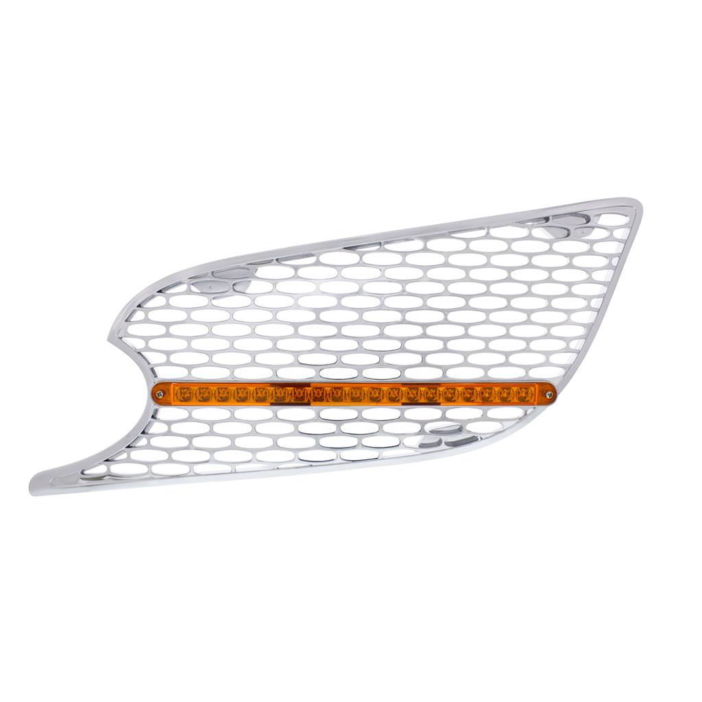 Air Intake Grille w/LED Light 2012-21 Peterbilt 579 Amber LED/Amber Lens LH&RH