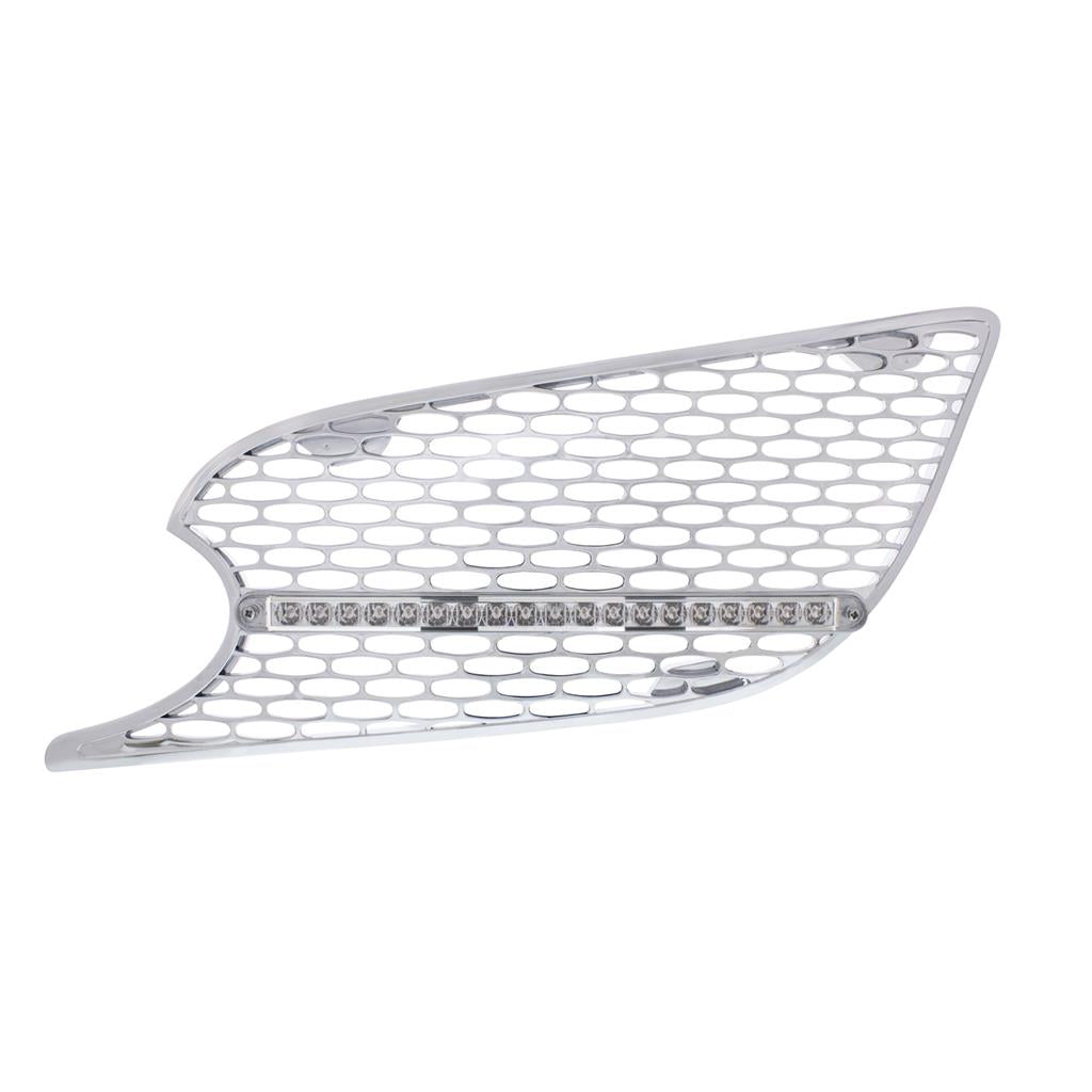 Air Intake Grille w/LED Light 2012-21 Peterbilt 579 Amber LED/Clear Lens LH&RH