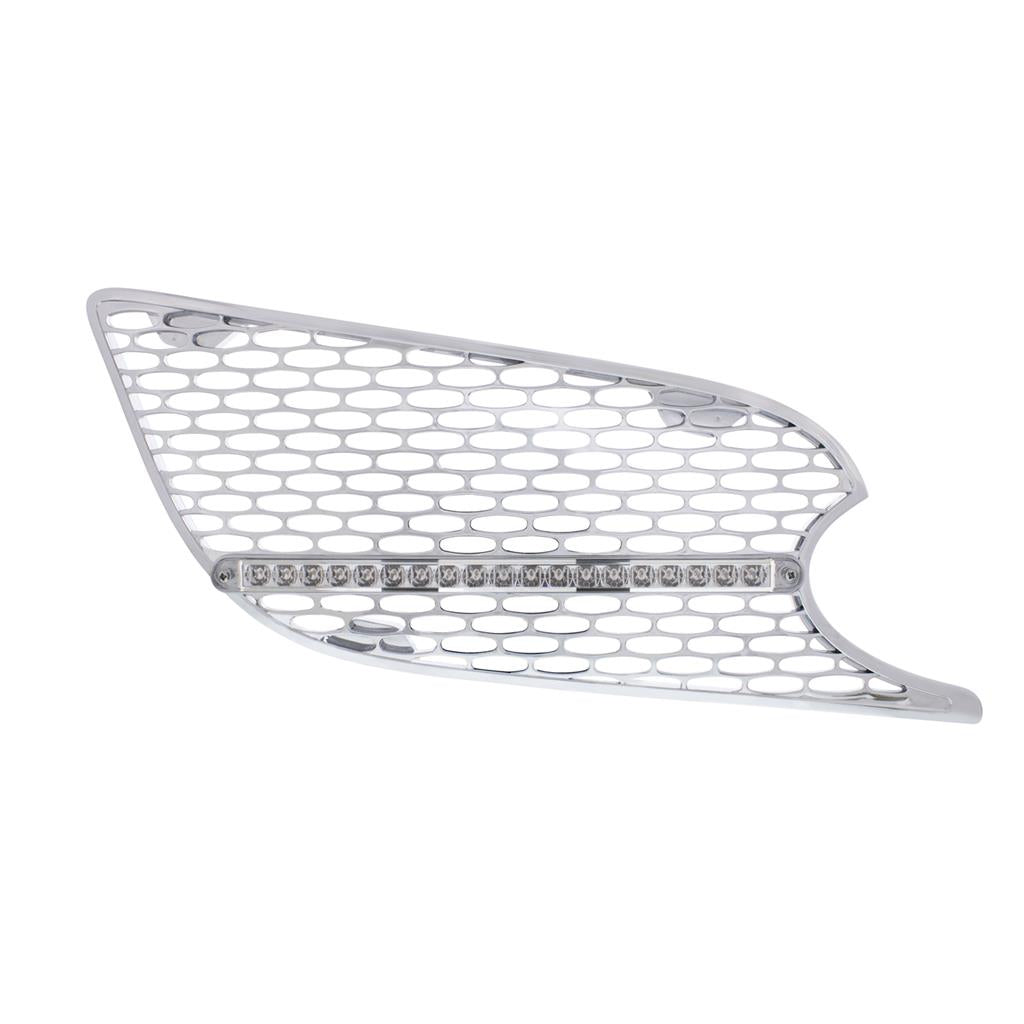 Air Intake Grille w/LED Light 2012-21 Peterbilt 579 Amber LED/Clear Lens LH&RH