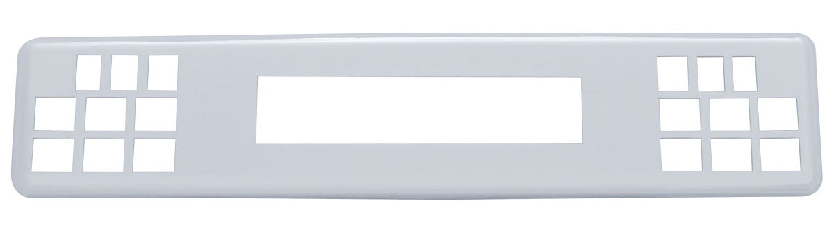 Freightliner Chrome Plastic Center Dash Warning Light Panel Cover 10.5 in.