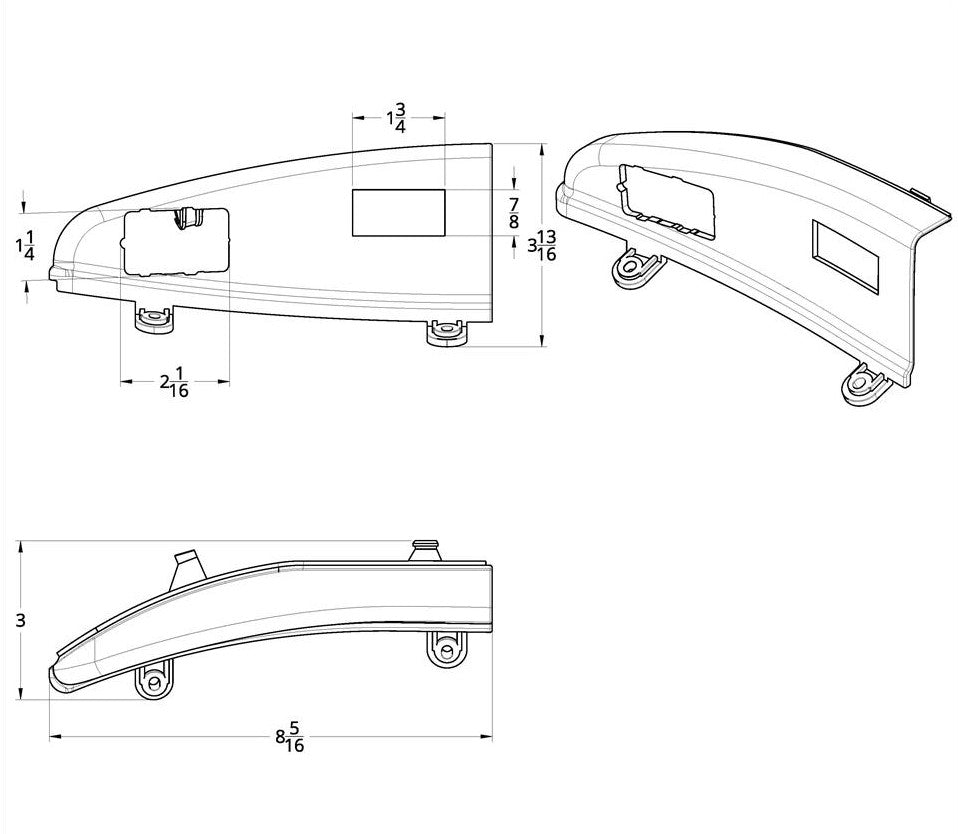 Chrome Window Switch Panel with Power Window/Mirrors for Freightliner - Driver