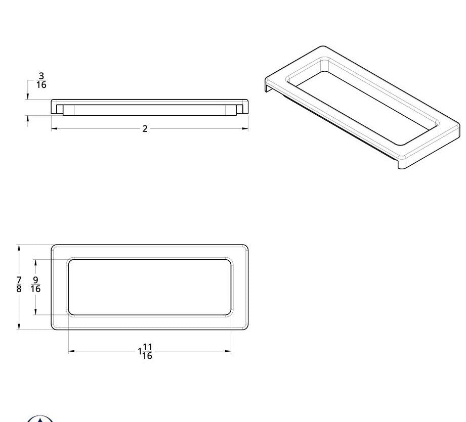 Chrome Plastic Center Warning Light Trim Fits International 9000 Series Trucks