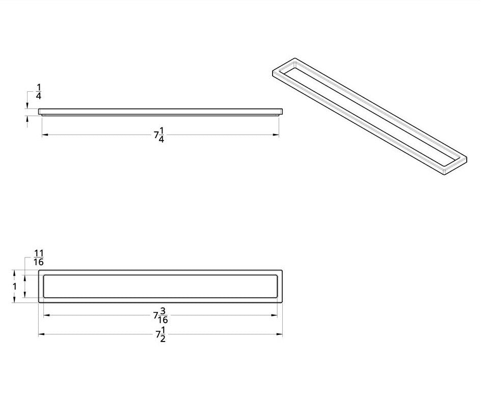 Chrome Plastic Vertical Warning Light Panel Bezel 2000-2010 International 9400