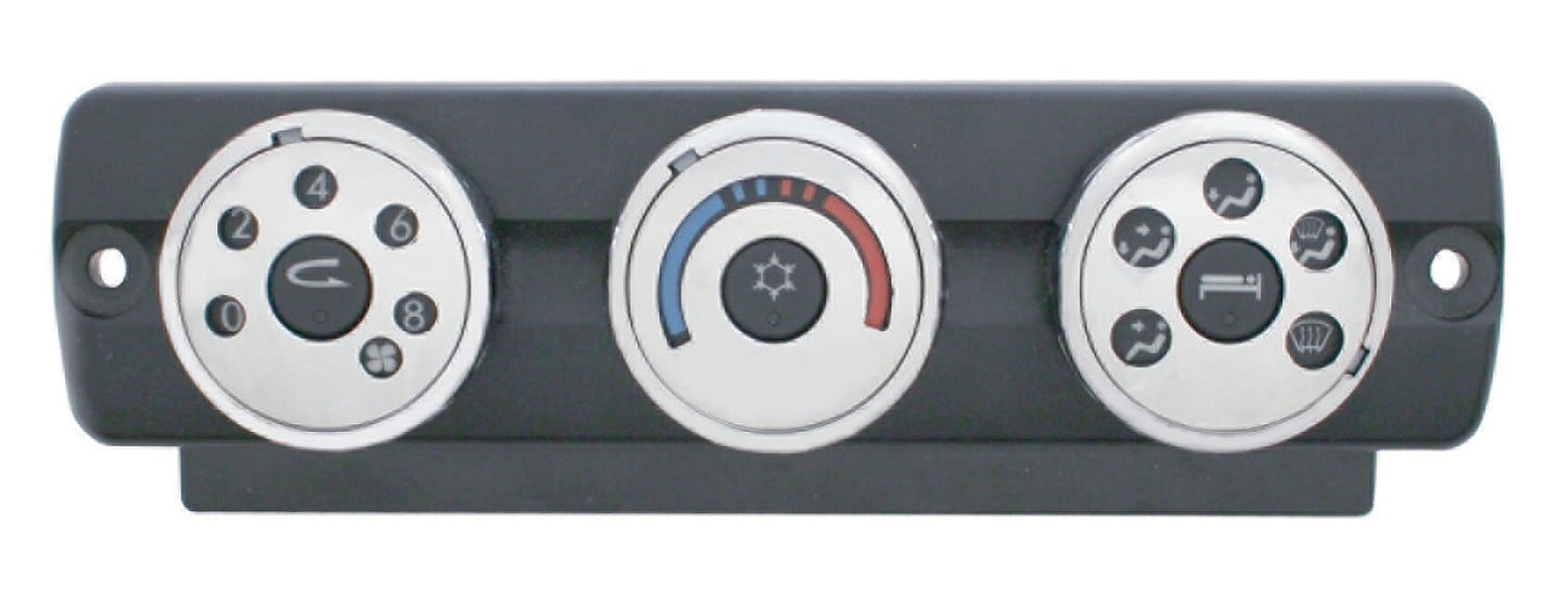 Chrome AC Heater Dash Control Knob Covers For 2008-2017 Freightliner Cascadia