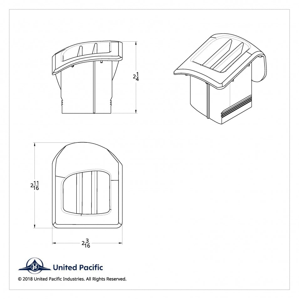 Freightliner 2007+ Cascadia Heater A/C Dash Vents Chrome Plastic Right Left Side