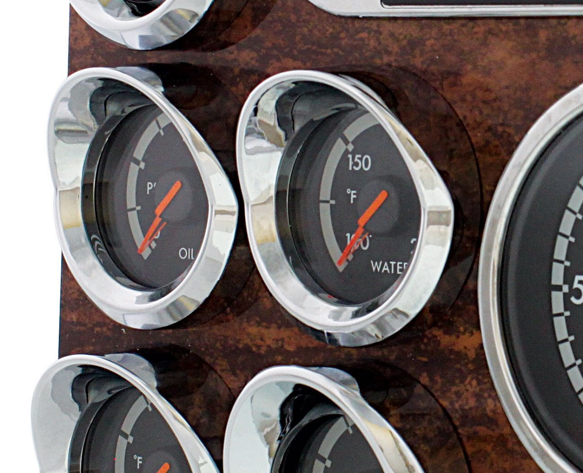 Small Gauge Bezel with Visor For 2008-2017 Freightliner Cascadia