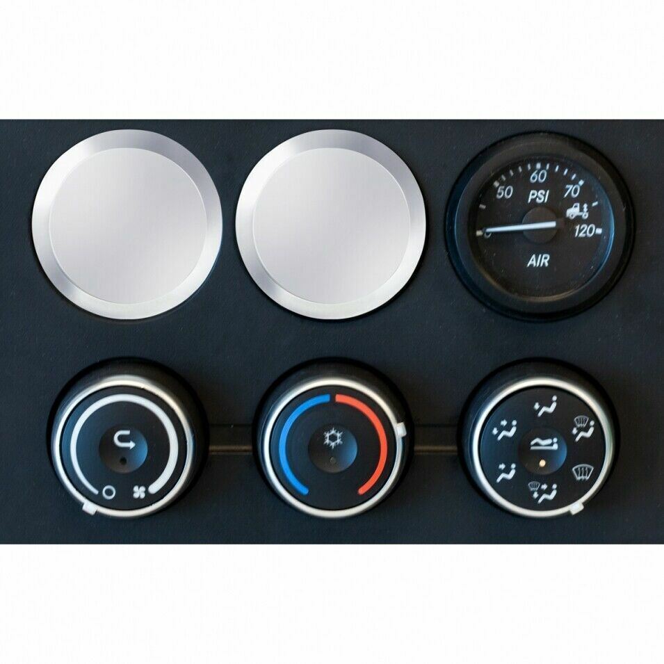 Round Chrome Gauge Blank Cover for 2018-2023 Freightliner Cascadia
