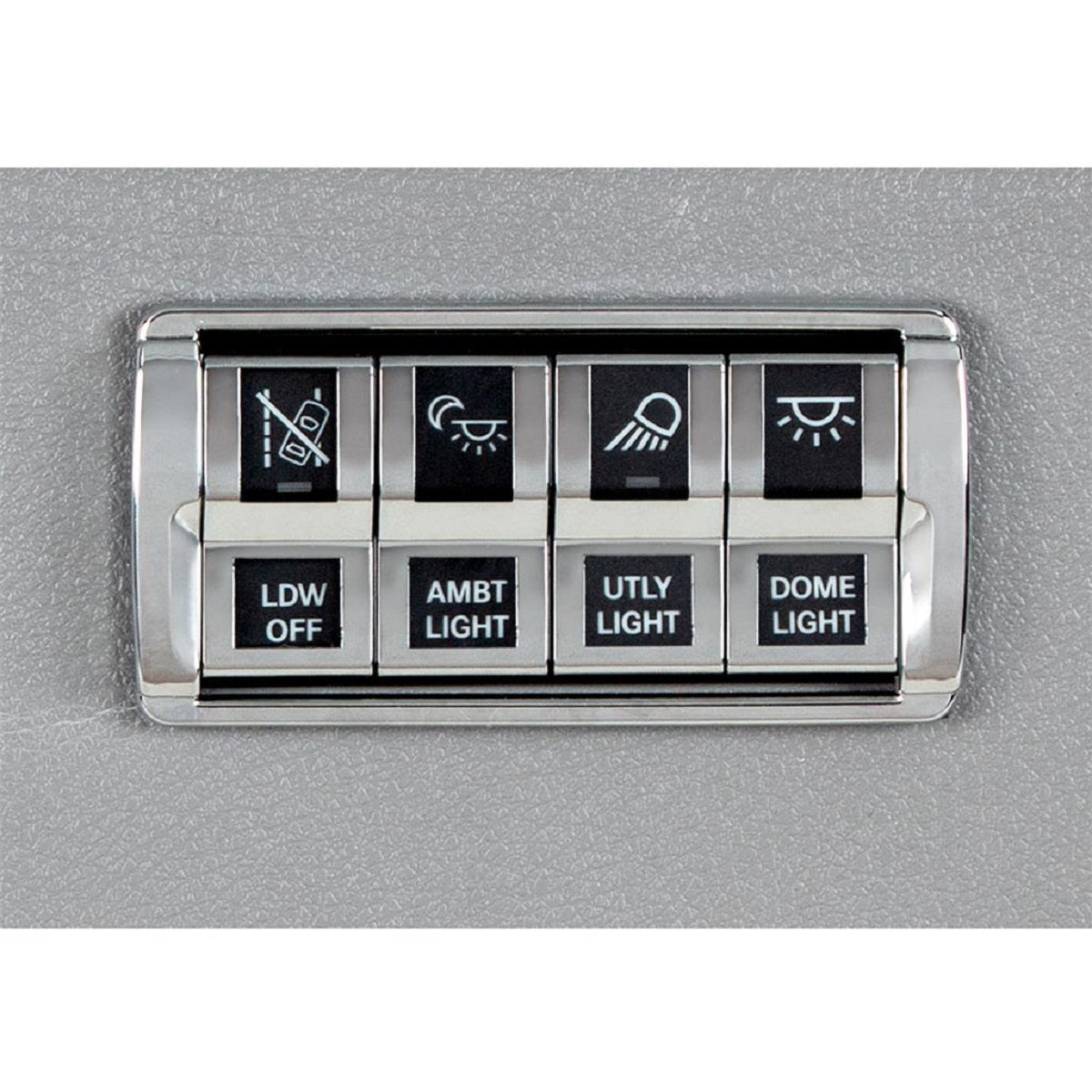 Freightliner Cascadia 2018-2020 United Pacific 4-Switch Chrome Dash Panel Trim