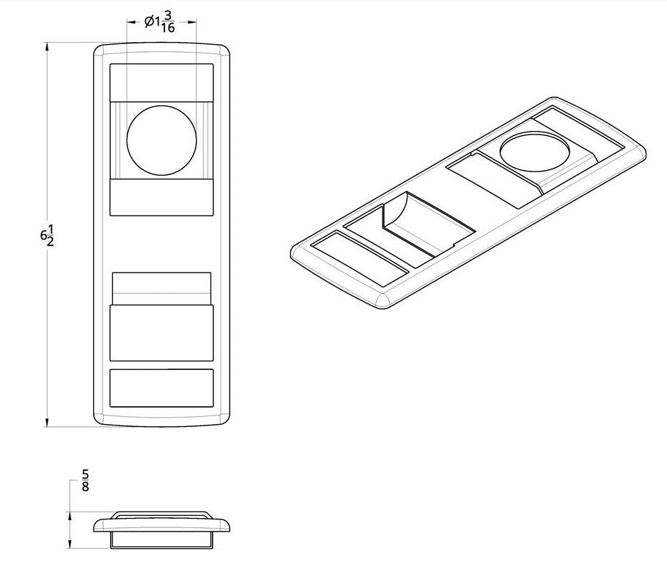 Chrome Door Switch Cover 2018-2022 Freightliner Cascadia Driver Side