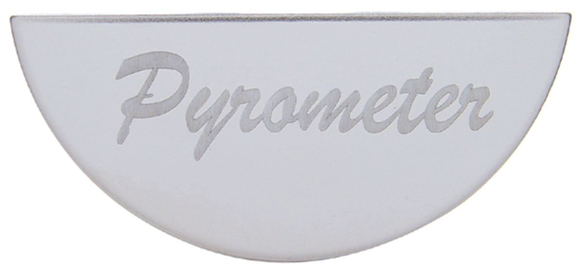 Gauge Plate Emblem for Peterbilt 359 379 Pyrometer Stainless Etched