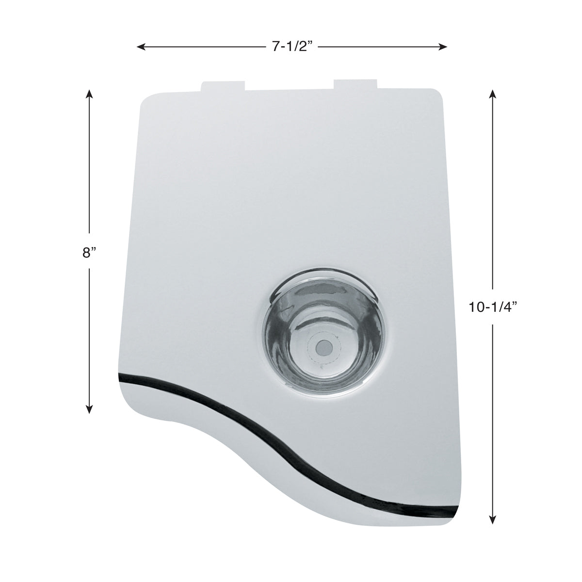 Chrome Plastic Air Filter Door For 2000-2005 Peterbilt 379/378/377/335/330