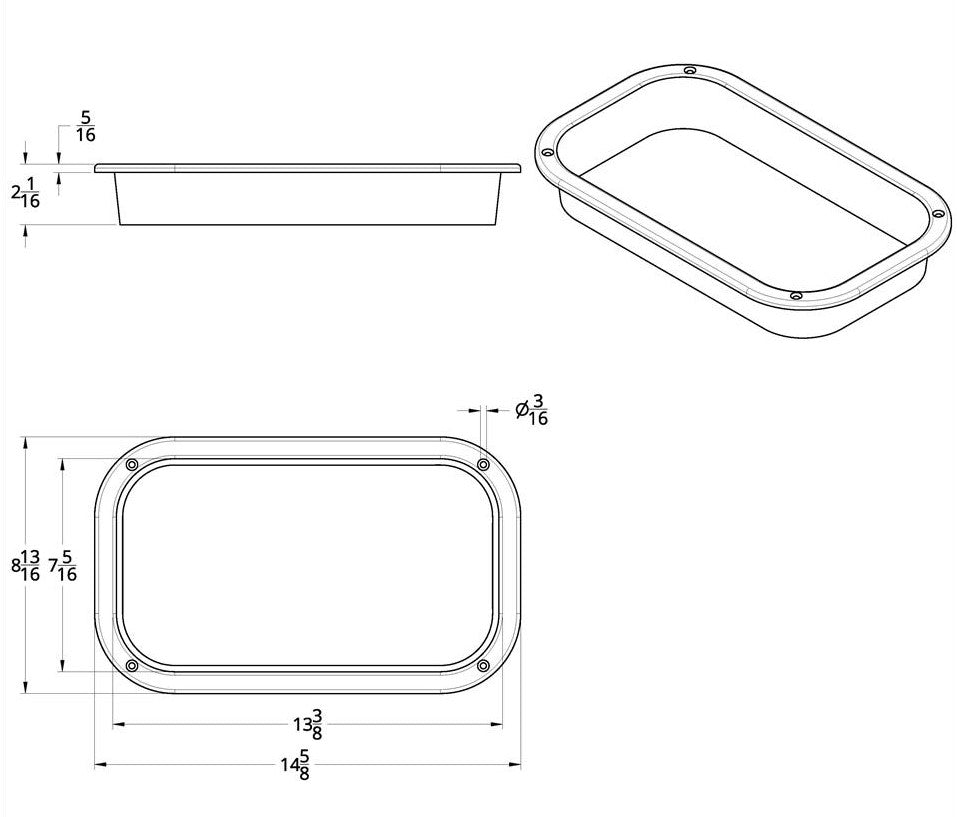 Freightliner Interior View Window Trim for Freightliner Classic, FLD 1994 and up