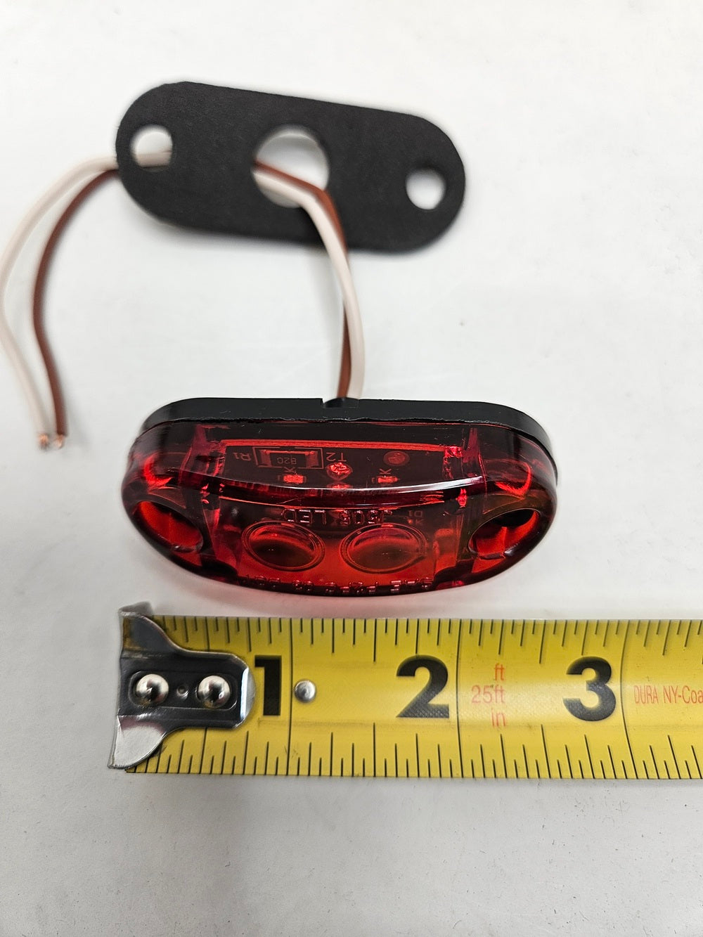 Red LED 2.5" Truck Trailer Clearance Side Marker Light / Hot Dot Surface Mount