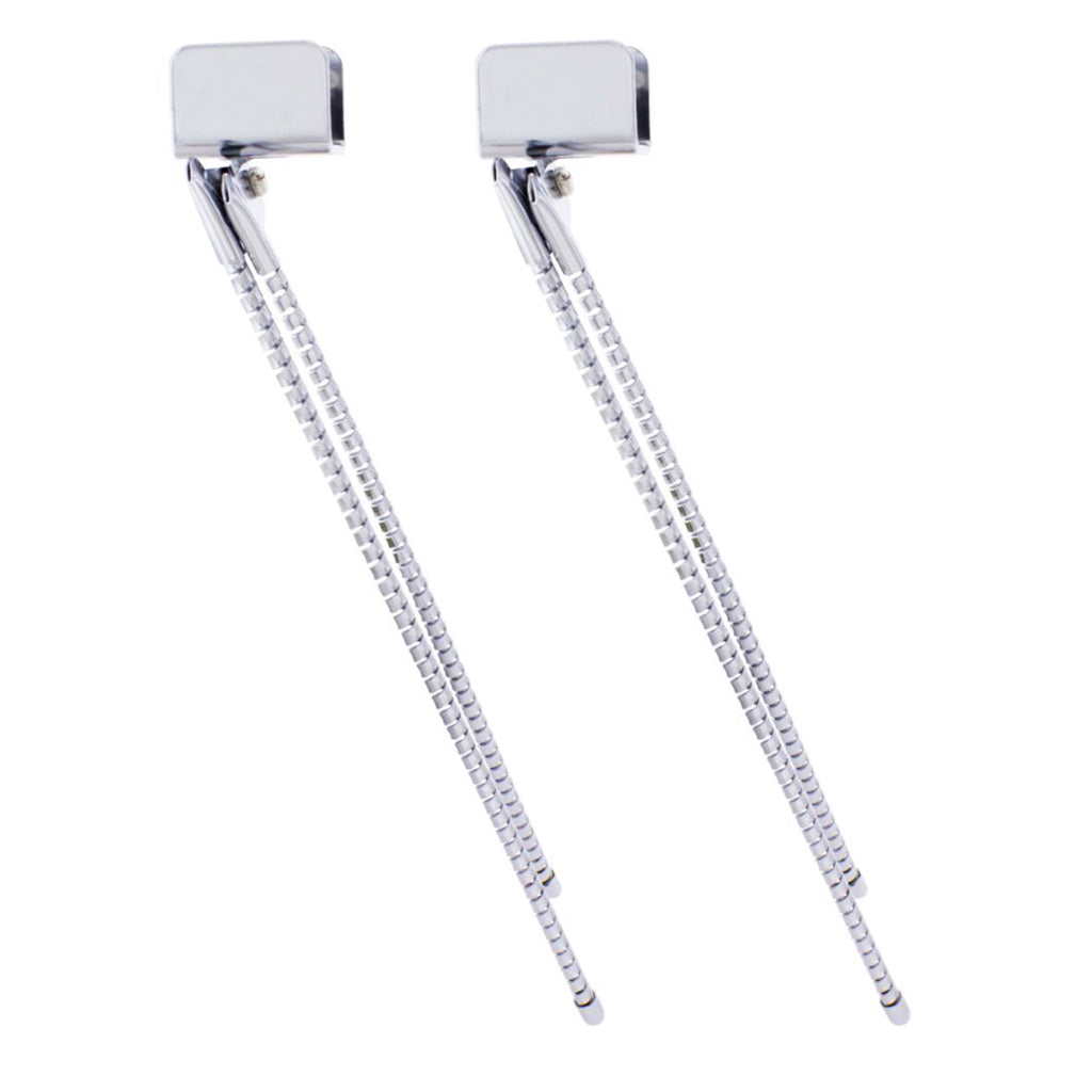 (2) Vintage Classic Antique Car Truck Universal Spiral Chrome Curb Feelers