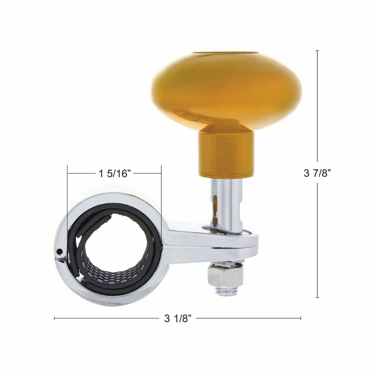 Heavy Duty Steering Wheel Spinner - Electric Yellow