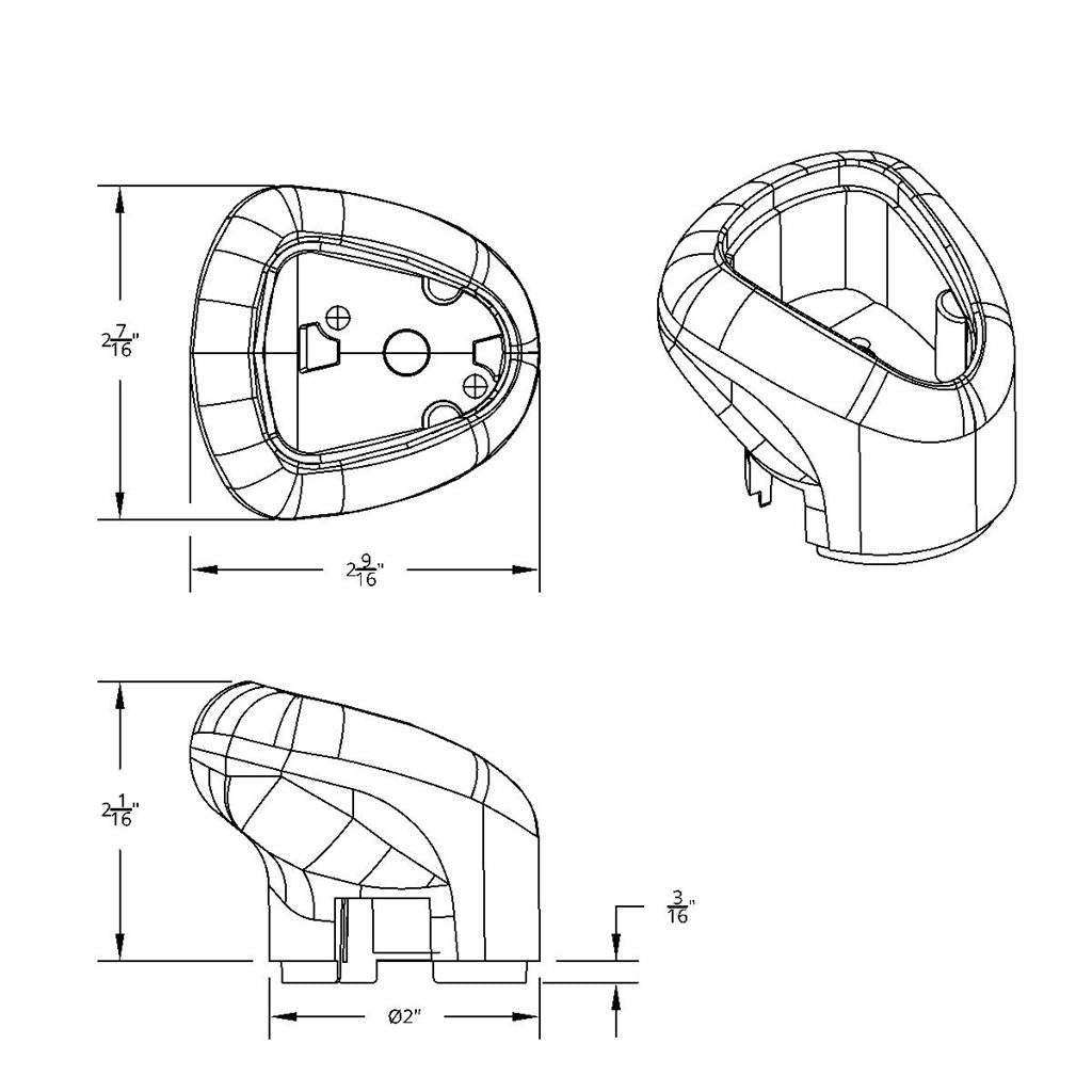 13/15/18 Speed Gearshift Knob - Cadmium Orange with Stainless Steel Knob Cover