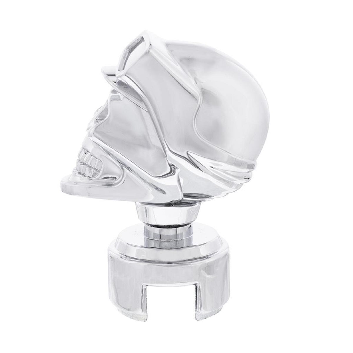 Chrome Skull Biker 13/15/18 Speed Gearshift Knob With Adapter