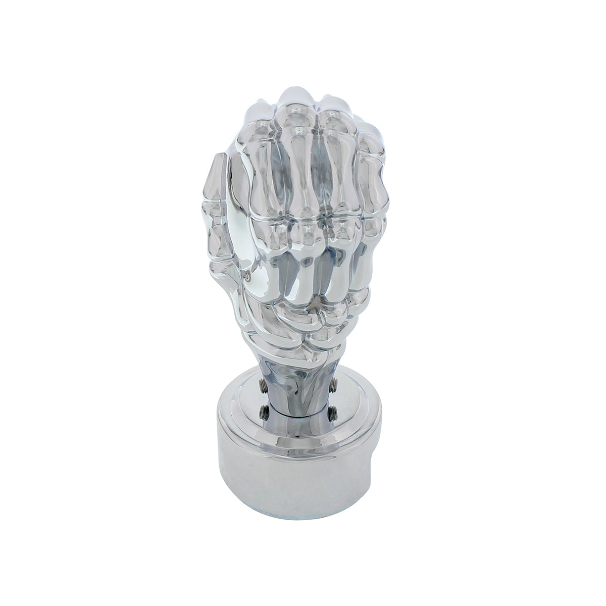 Chrome Skull 13/15/18 Speed Gearshift Knob w/ Adapter