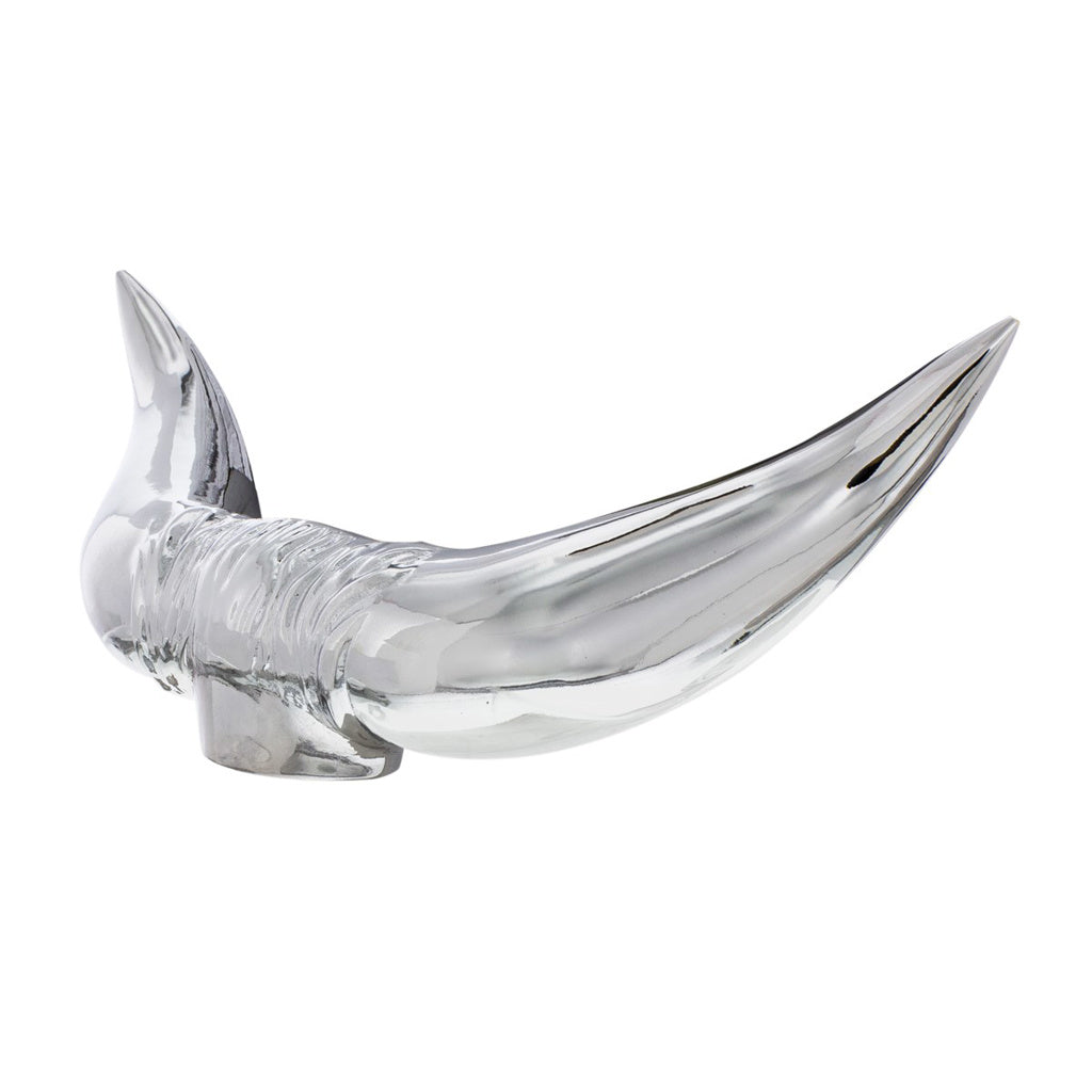 Hood Ornament Bull Horns Chrome Freightliner Fits Kenworth Peterbilt Mack