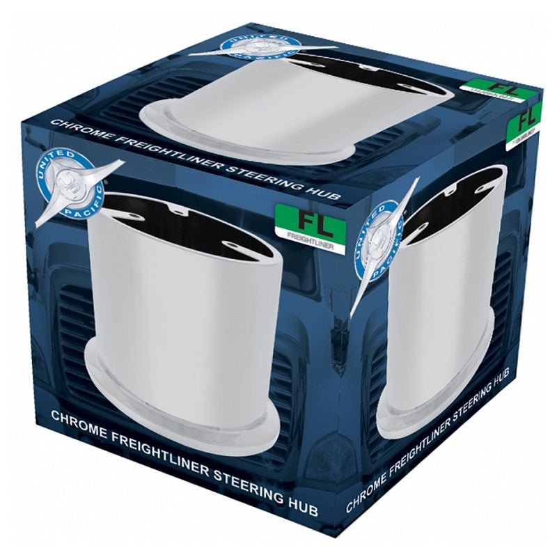 Chrome Freightliner Steering Hub 2007+ Fits United Pacific Steering Wheels only