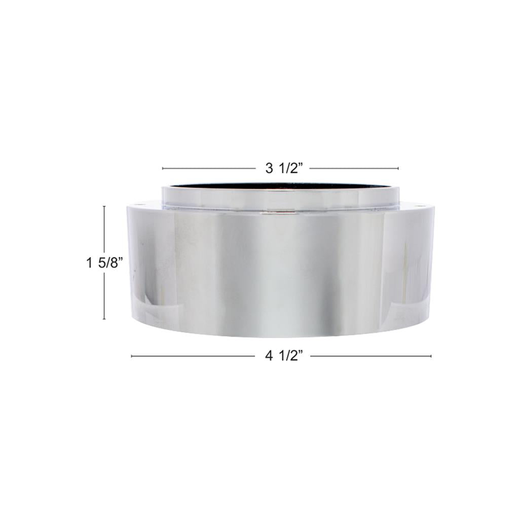 Chrome Aluminum 3-Bolt Hub Adapter for 9-Screw Steering Wheel