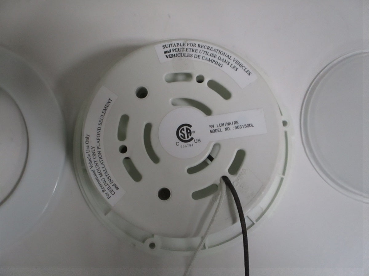 RV Suspended Ceiling Cannister Light 12V DC T-3 20-Watt Halogen Bulb 350 Lumens