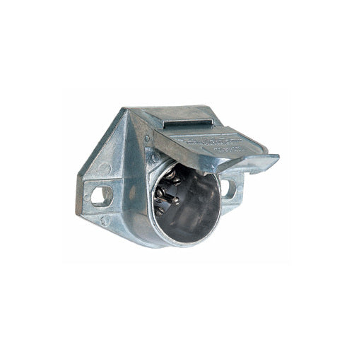 Large 7 Way Round Split Pin Socket / Fits Semi Trailer 7 Way Round Wiring Plug