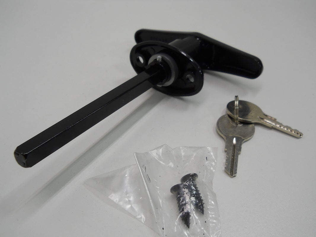 Truck Cap Cover Shell Topper Window T-Handle Lock Kit / Black / Single Pack