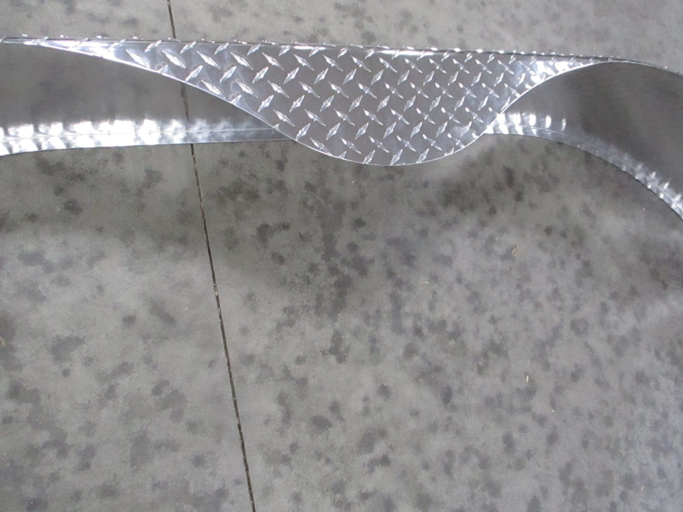 Single (1) Tandem Aluminum Tread Plate Cargo Trailer Fender 66"L 18"H 9"W