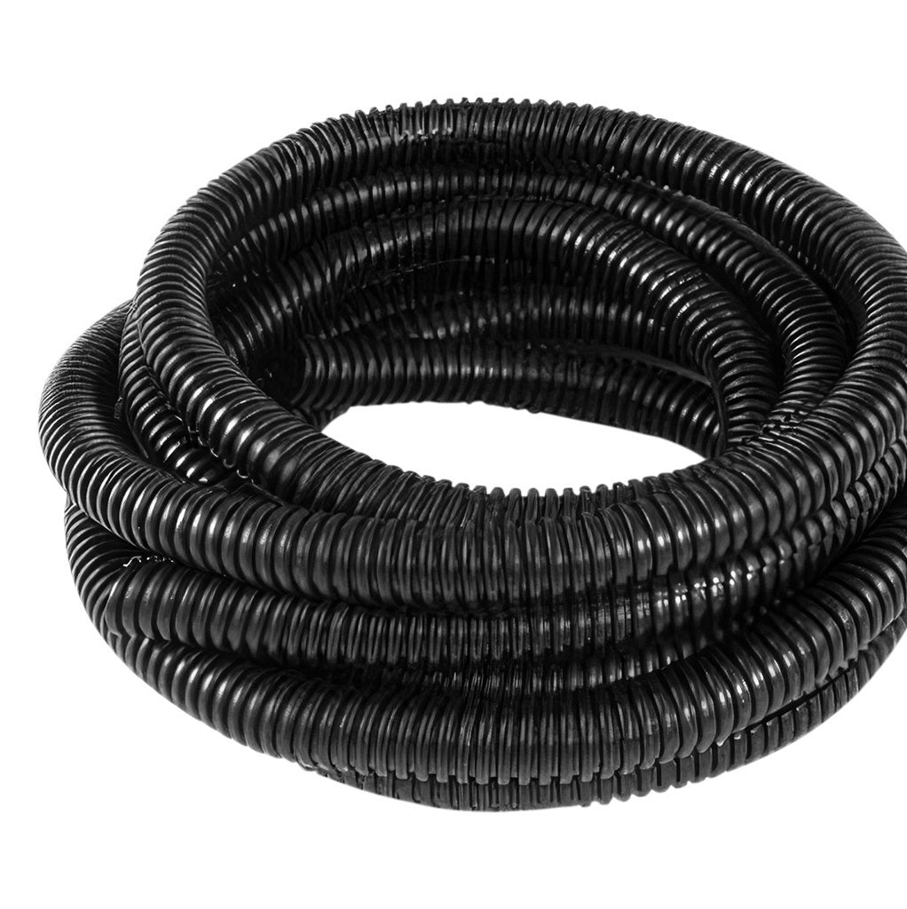 3/4" I.D. Black Flex-Guard Convoluted Split Seam Loom Tubing 5 FT. Long