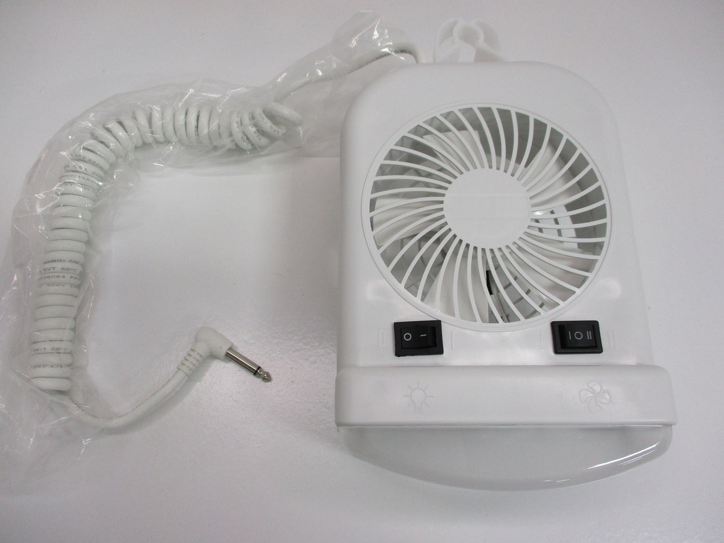 RV Camper Pop Up Trailer Bunk Tent Combo Fan and Light / 12V / 1/4 Inch Jack