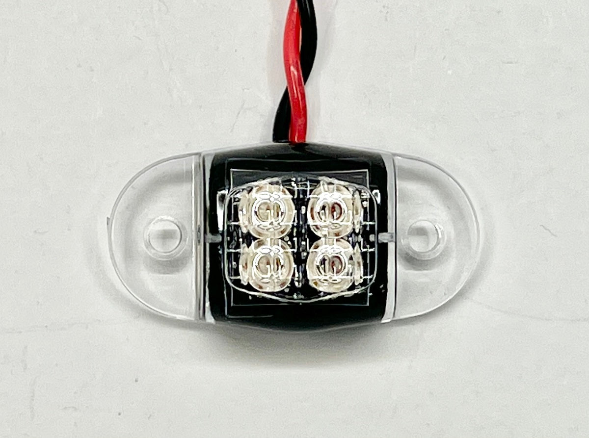 Bright Red 4 LED Oval Dragon Accent Light
