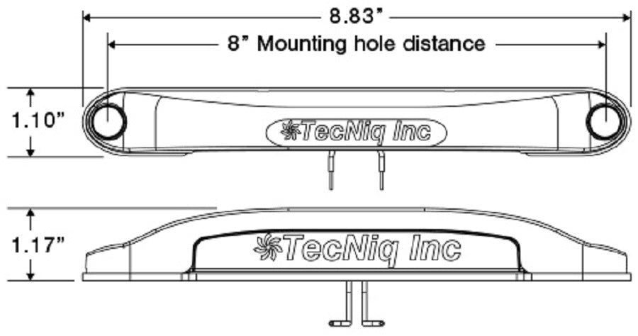 (1) Bright White 6 LED Porch Deck Accent Light Boat RV Trailer