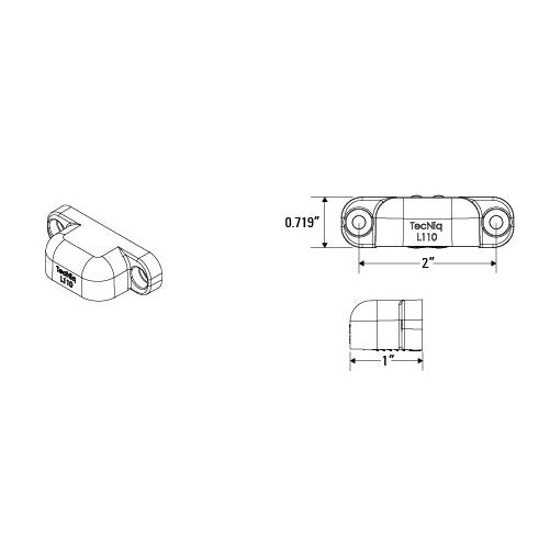 TecNiq LED Chrome Plastic License Plate Lamp Truck Trailer RV Camper