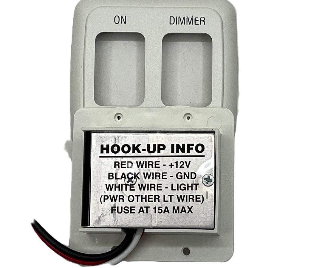 On/Off Switch with Slide Style Dimmer Control. RV, Bus, Camper, Coach 12V DC