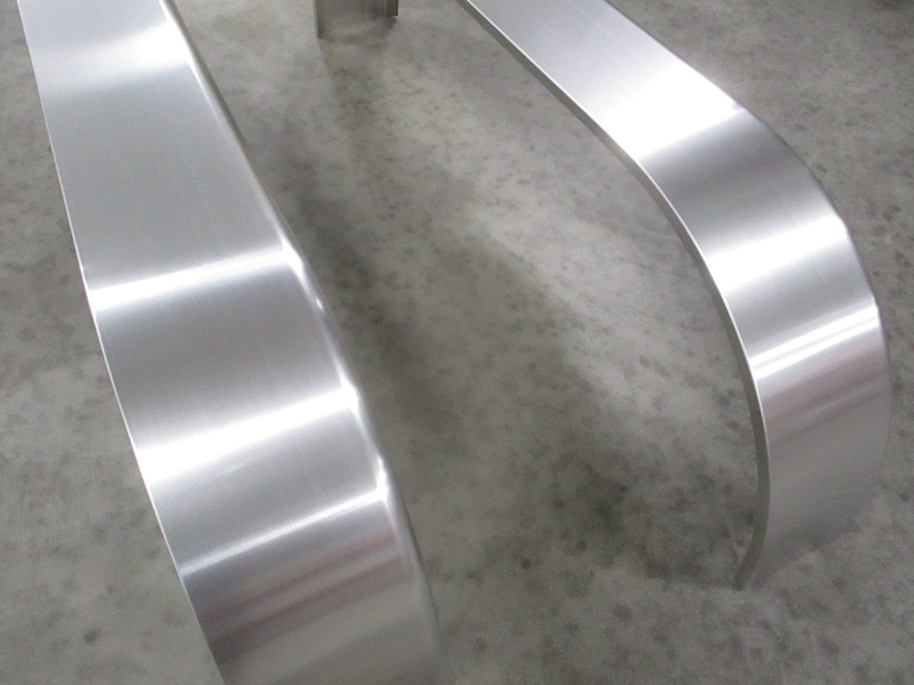 (2) Tandem Teardrop Smooth Aluminum Cargo Trailer Fenders 66"L 18"H 9"W