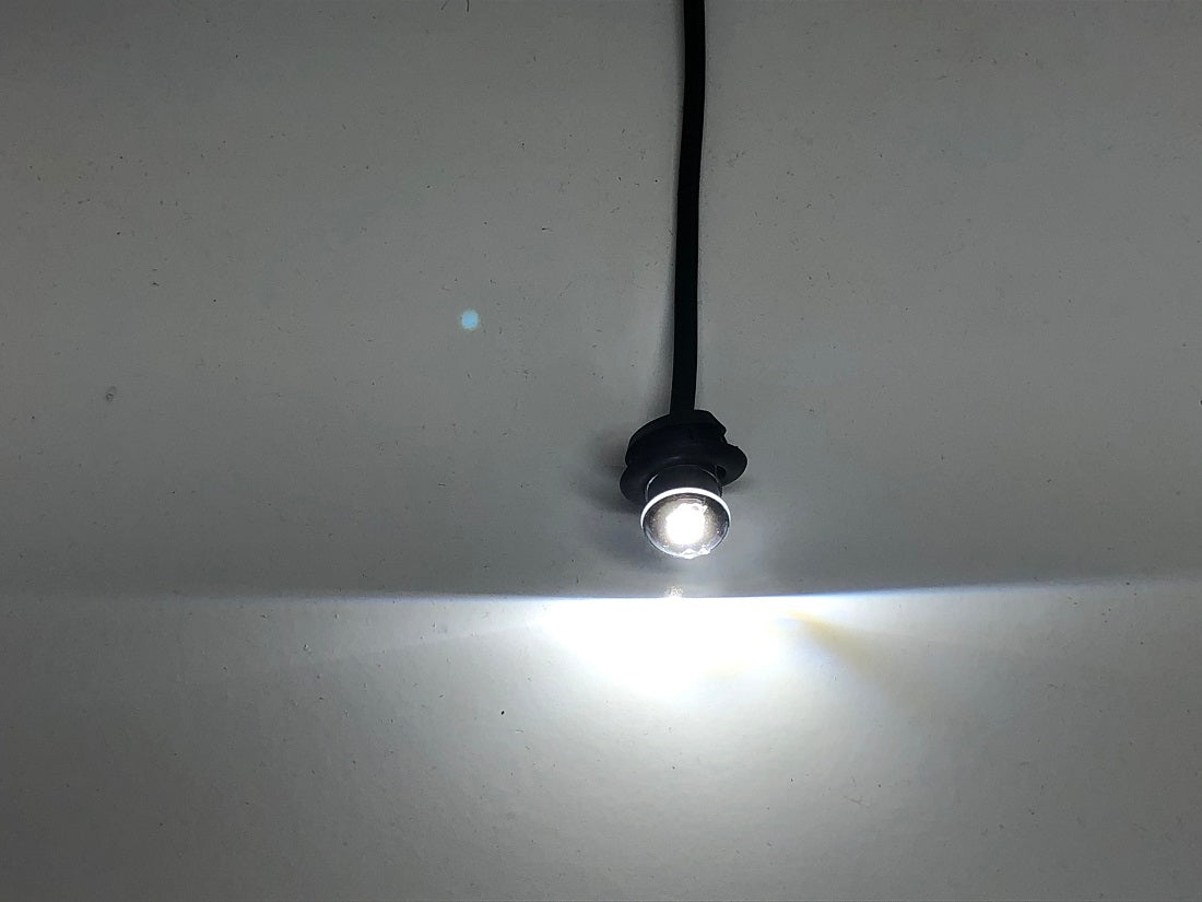 One 3/4" White LED Accent Side Marker Clearance Lights Truck Trailer