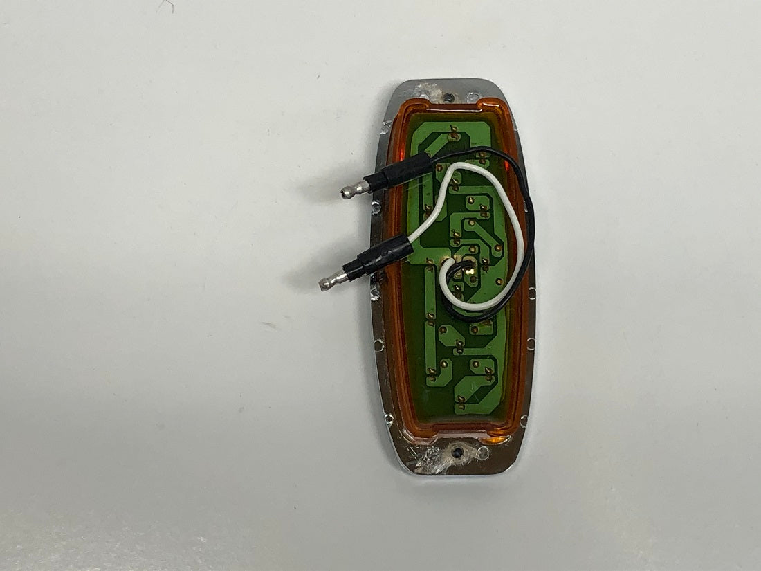 16 LED Retro Clearance/Marker Light - Flush Mount - Amber LED/Amber Lens