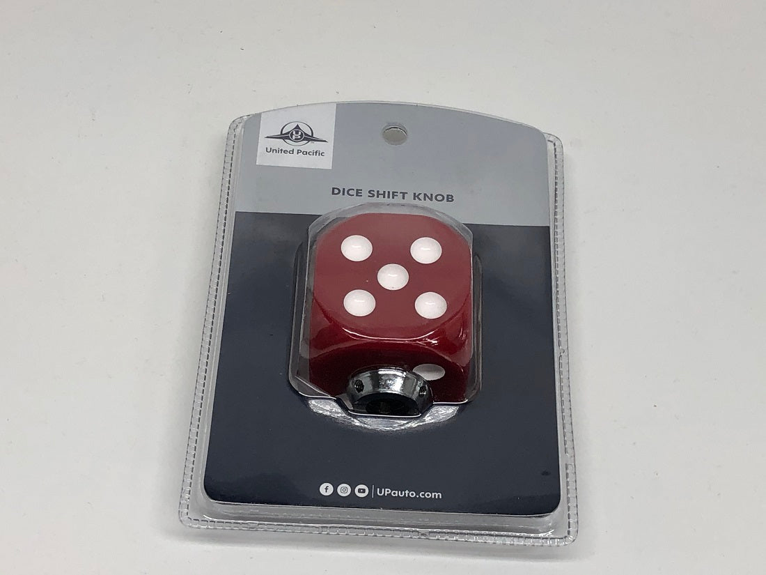 Red Dice Gearshift Knob 1 7/8" X 1 7/8"