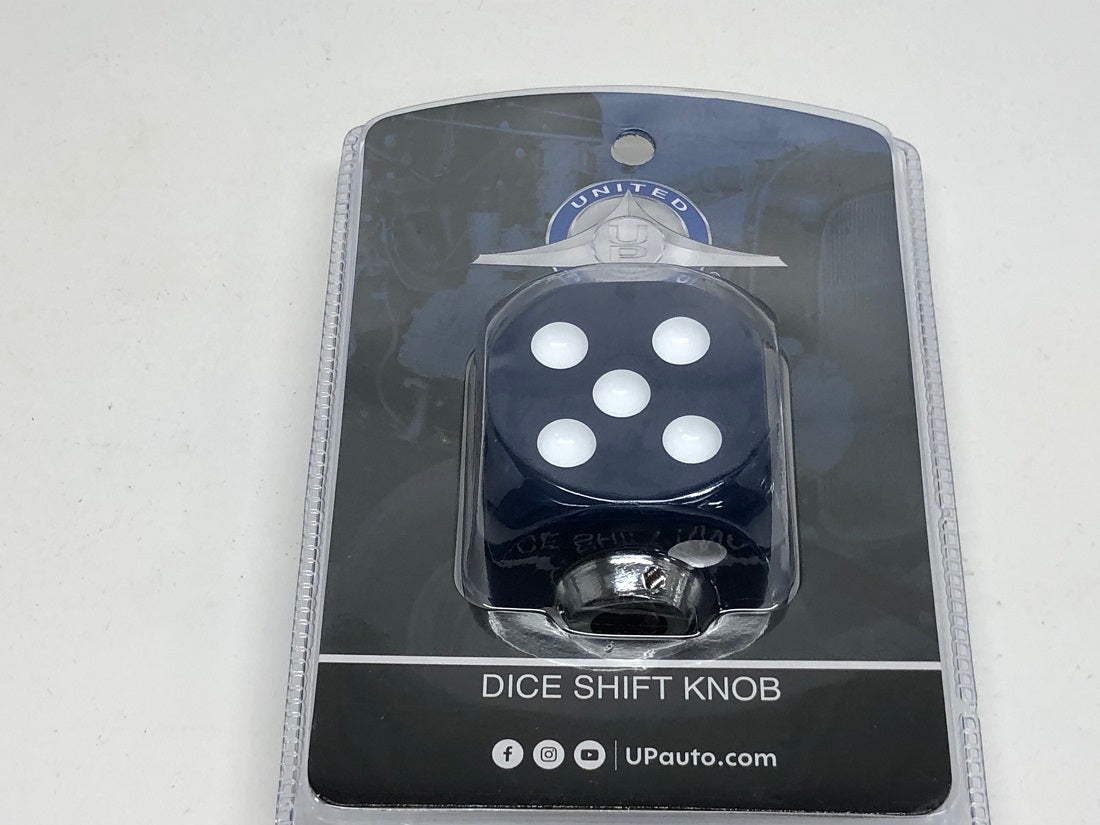 Blue Dice Gearshift Knob 1 7/8" X 1 7/8"