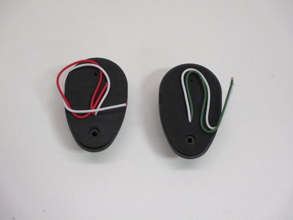 Bow LED Navigation Sailing Light Marine Boat Plastic Red+ Green w/Black Housing