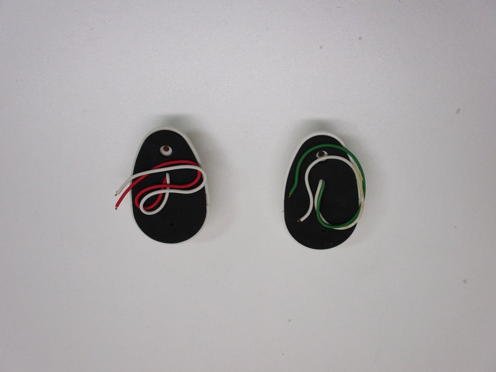 Bow LED Navigation Sailing Light Marine Boat Plastic Red+ Green w/White Housing