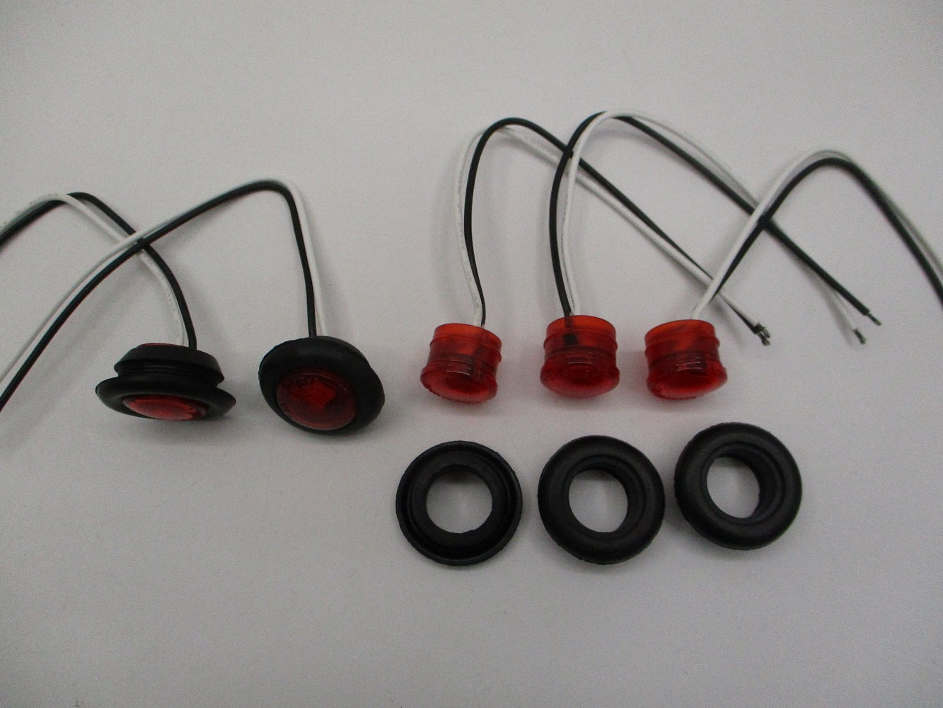 (30) 3/4" Red LED Side Marker Clearance Bullet Lights Truck Trailer