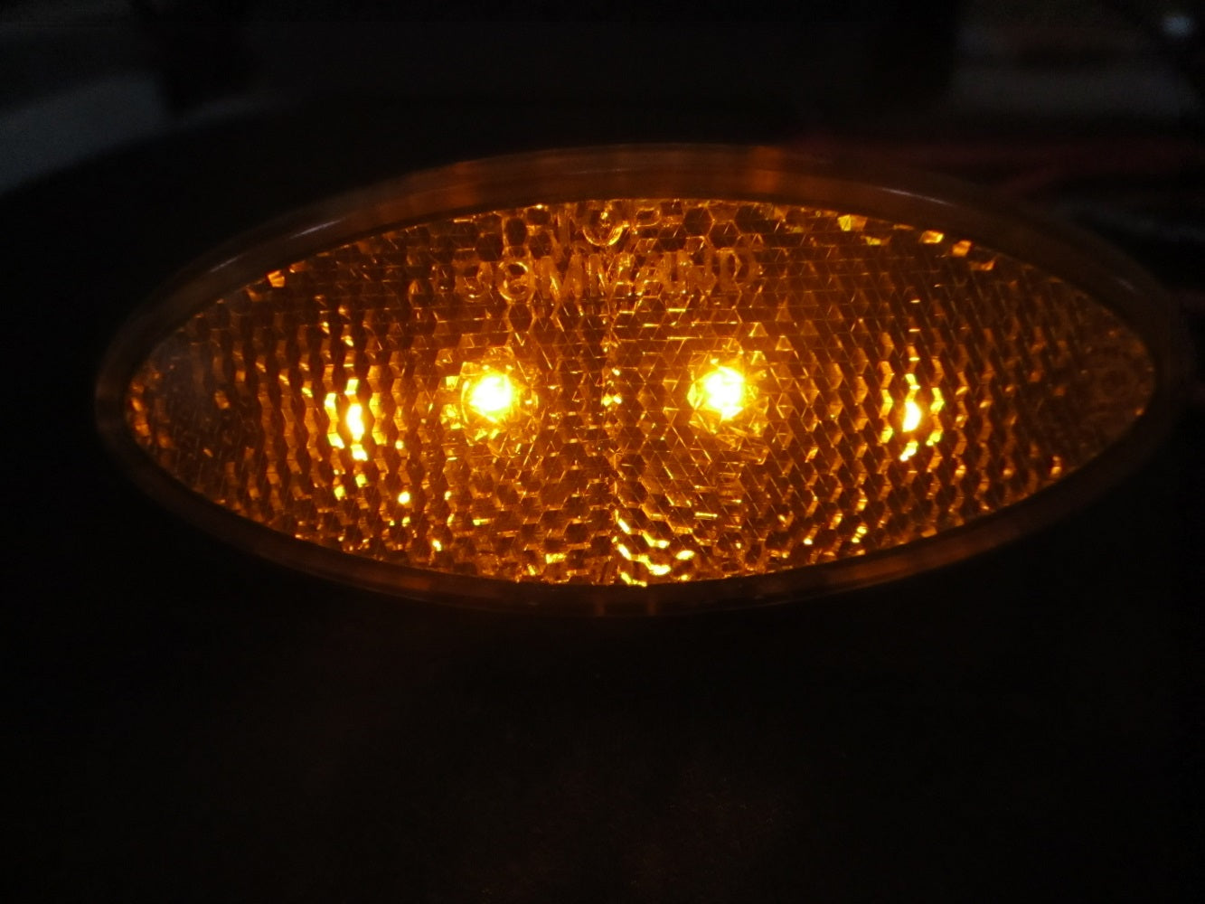 (2) 4" Amber LED Side Marker Clearance Lights Truck Trailer Camper RV Lights