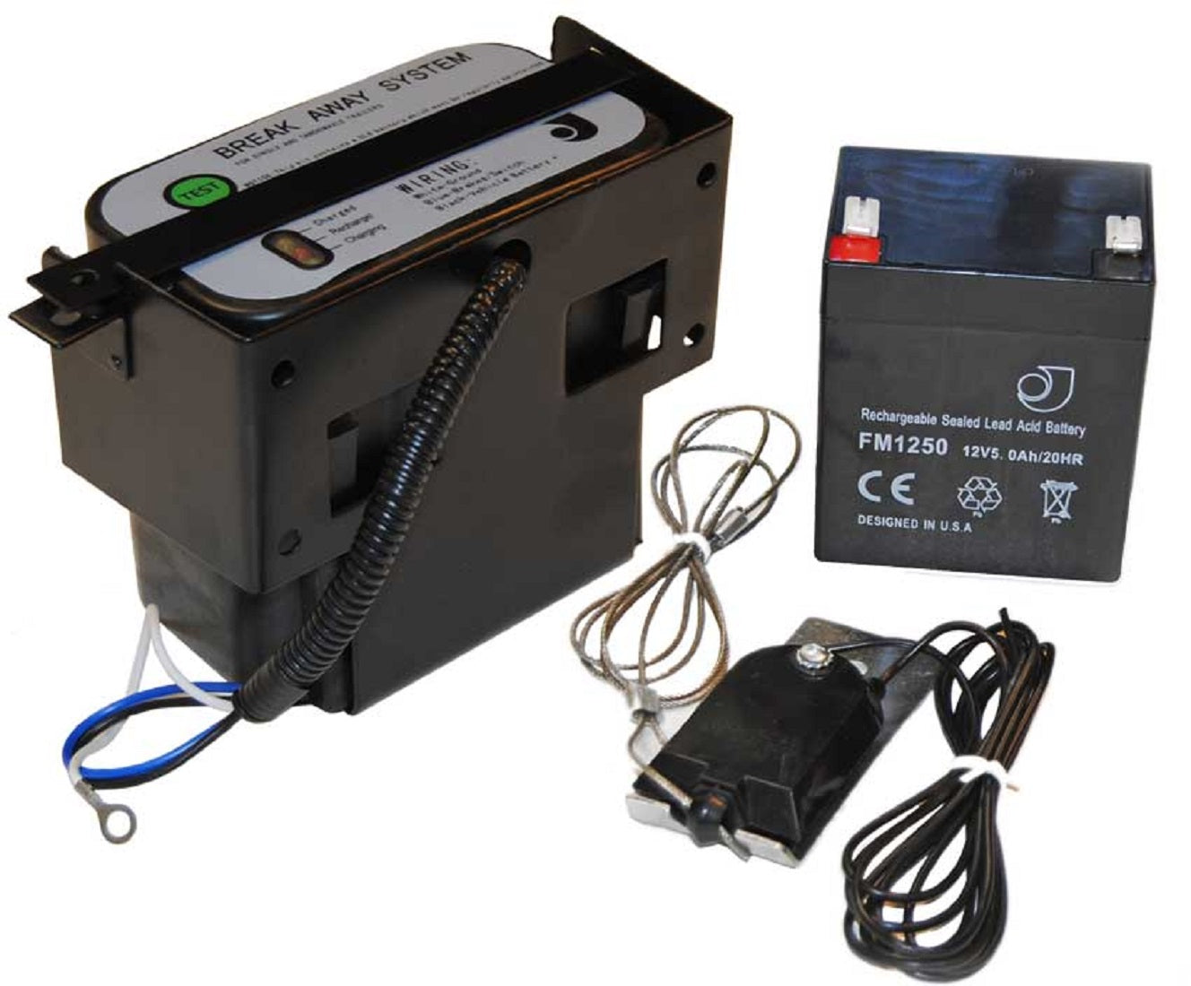 Camper Trailer Break Away Battery Switch Safety Brake Kit / Top Load