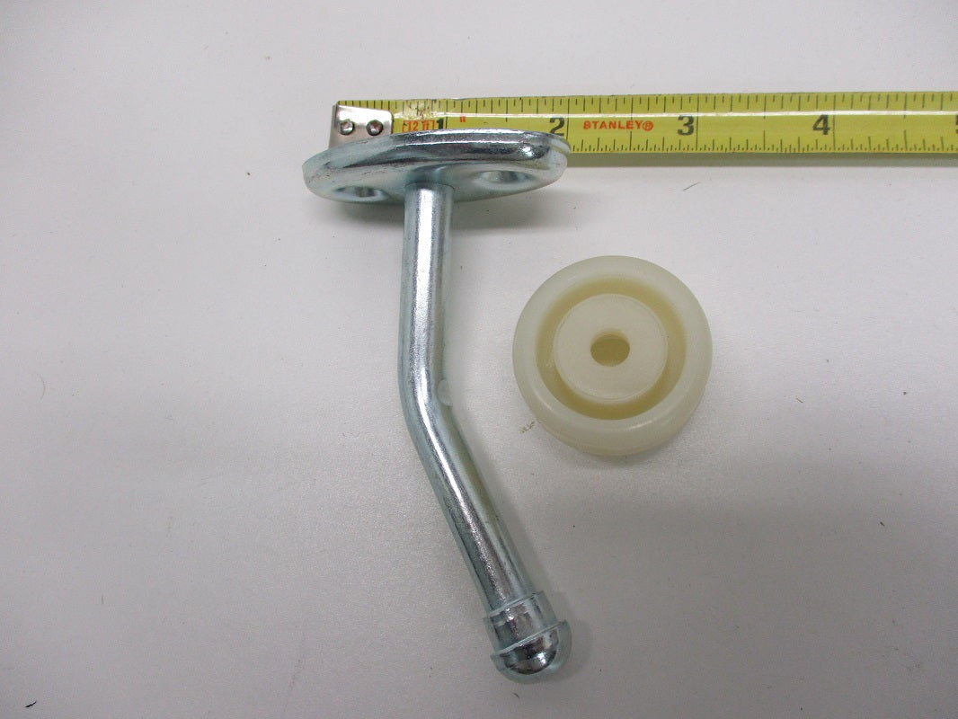 RV Camper Trailer Door Stop / 4" Long Bent Aluminum Doorstop With Rubber Cap