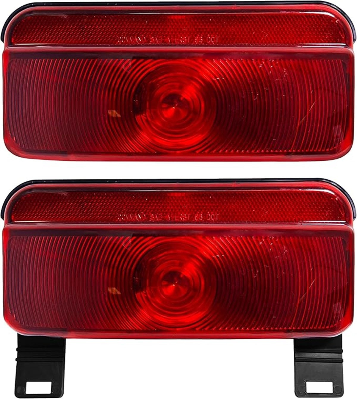 RV Camper Trailer Stop Turn Brake Tail Lights 003-81B License Light / Black Base